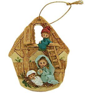 Vintage La Berge 1995 Away In the Manger Holiday Christmas Ornament Decoration